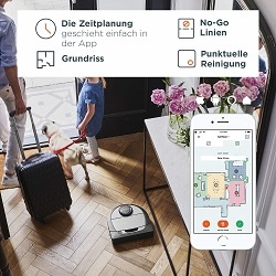 Neato Robotics Botvac D7 Connected - Premium Saugroboter mit Ladestation, Wlan & App - Staubsauger Roboter, Alexa-kompatibel & für Tierhaare